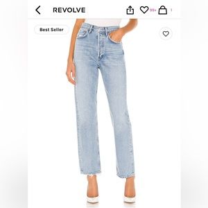 Agolde 90s mid rise loose fit in snapshot size 25